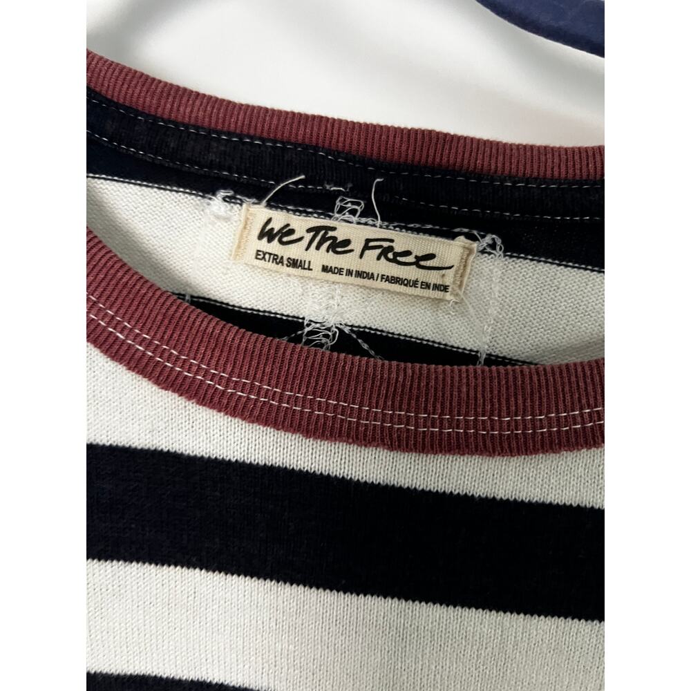 NWT We The Free Rose Stem Tee at Free People in Navy Combo | Size XS - Picture 4 of 8